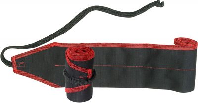 red and black long rectangular fabric for wrist support