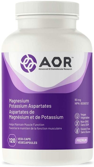 AOR magnesium potassium asparates 120 caps