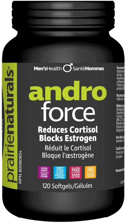 andro force reduces cortisol and blocks estrogen