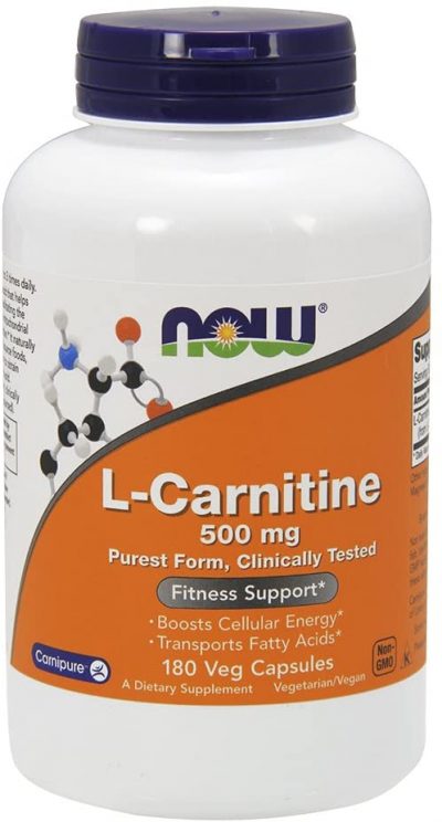 Now L-Carnitine, purest form clinically tested, boosts cellular energy, transports fatty acids