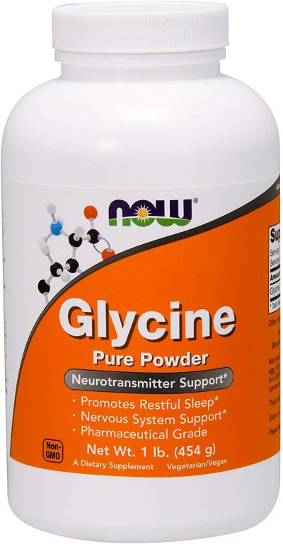 now glycine promotes restful sleep & nervous system support