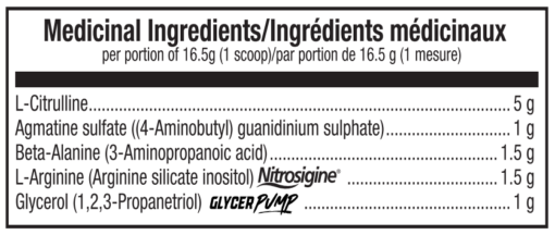 E-Nos ingredients