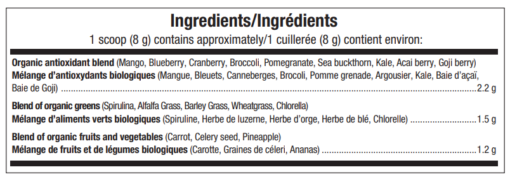 ATP Greens & Reds ingredients