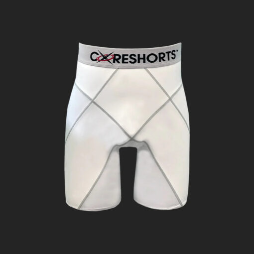 coreshorts compression shorts white